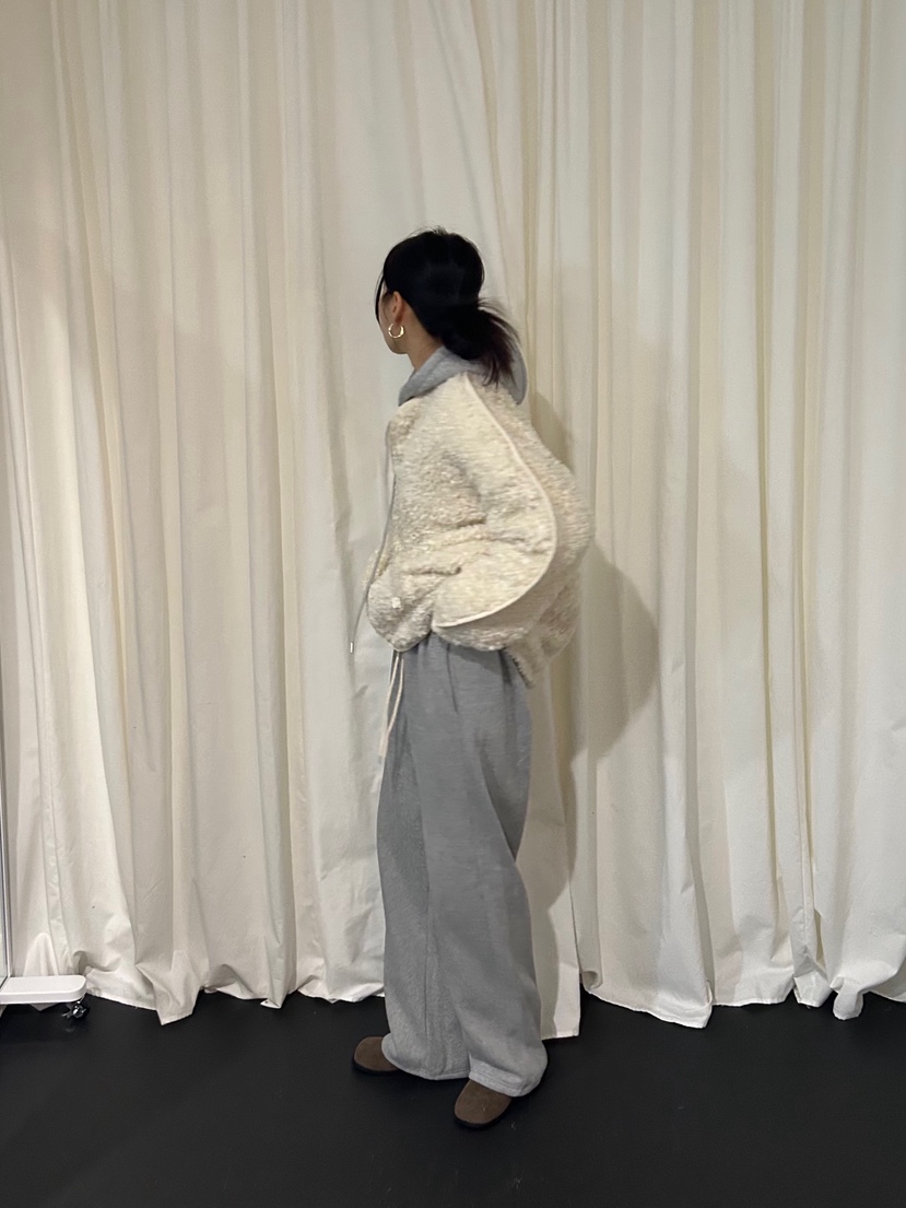 ME MO韓國代購㊣女裝新品真品熱賣職業人氣時尚夾克羊毛兜帽ME MO夾克