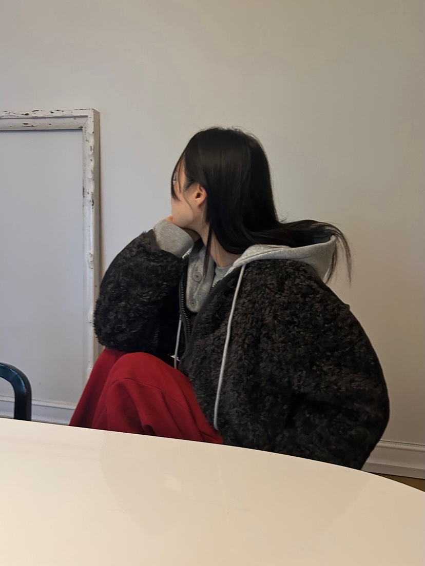 ME MO韓國代購㊣女裝新品真品熱賣職業人氣時尚夾克羊毛兜帽ME MO夾克
