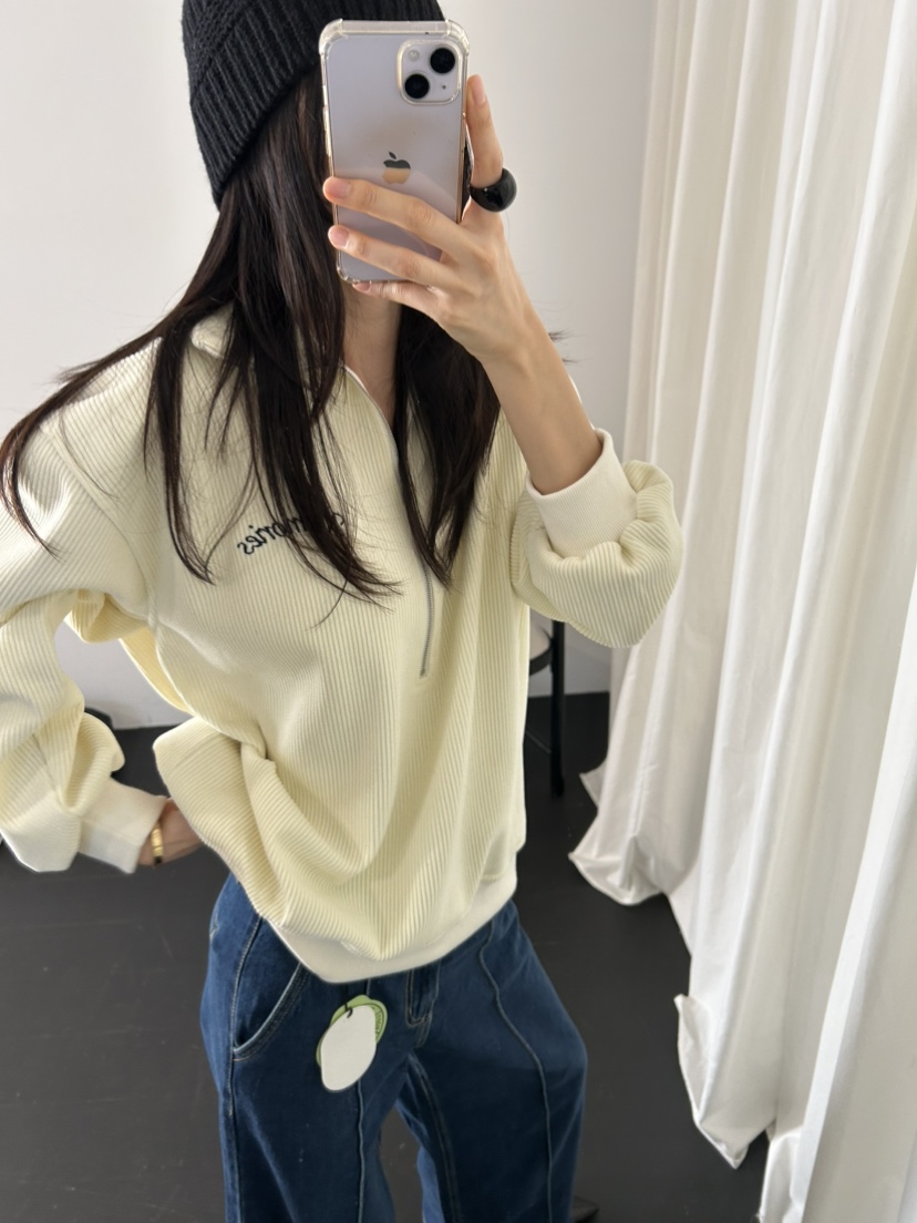 ME MO東大門㊣代購女士新品人氣休閑時尚真品熱賣衛衣拉鏈ME MO衛衣