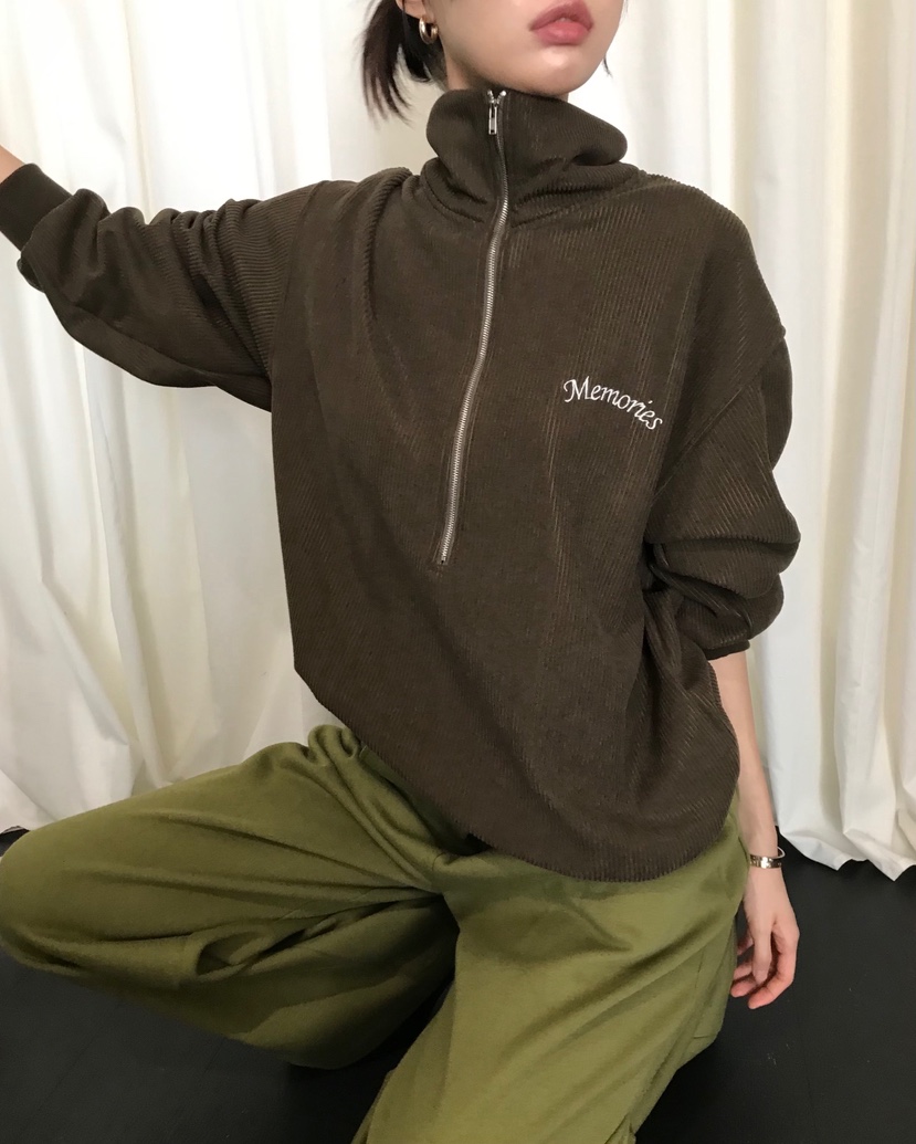 ME MO東大門㊣代購女士新品人氣休閑時尚真品熱賣衛衣拉鏈ME MO衛衣圖色2