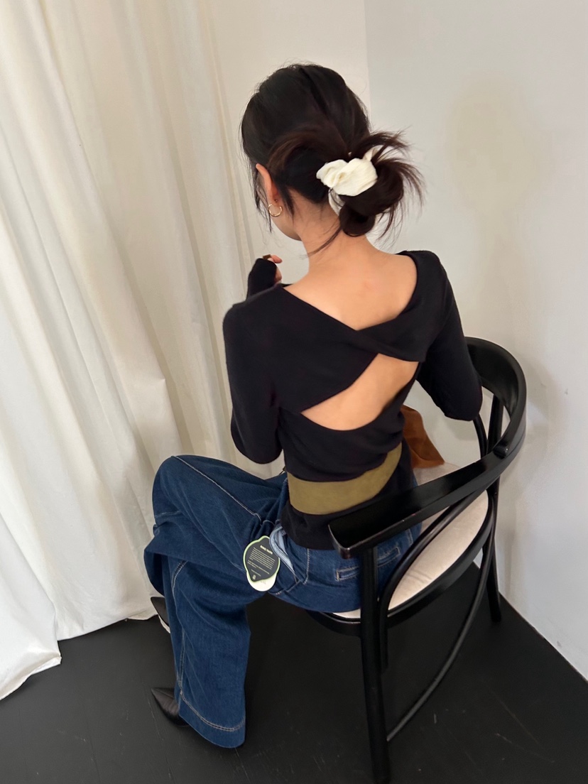 ME MO韓國直郵㊣女士新款真品人氣推薦25秋冬休閑熱賣長袖T恤ME MO長袖T恤圖色4