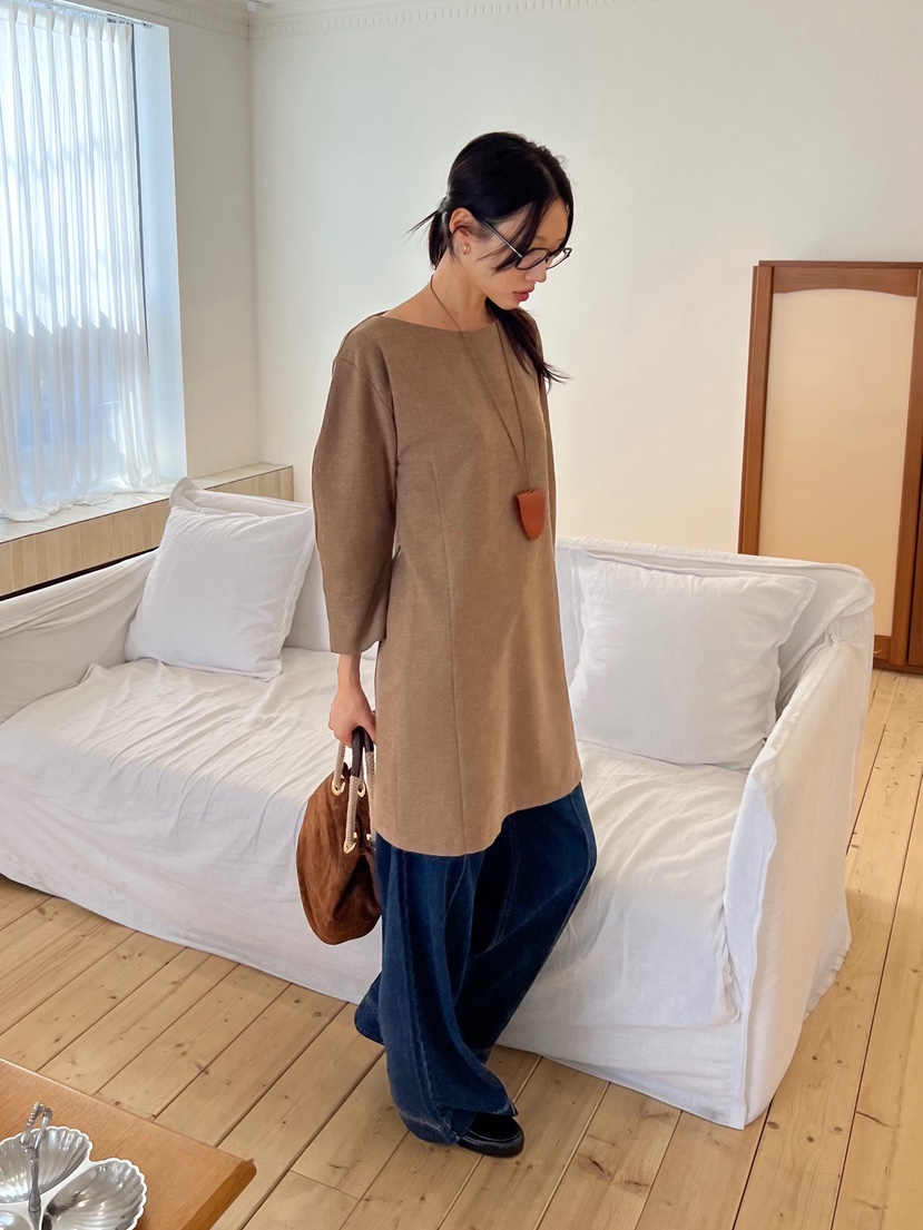 ME MO東大門㊣直郵女裝新款時尚真品25秋冬熱賣連衣裙泡泡袖ME MO連衣裙
