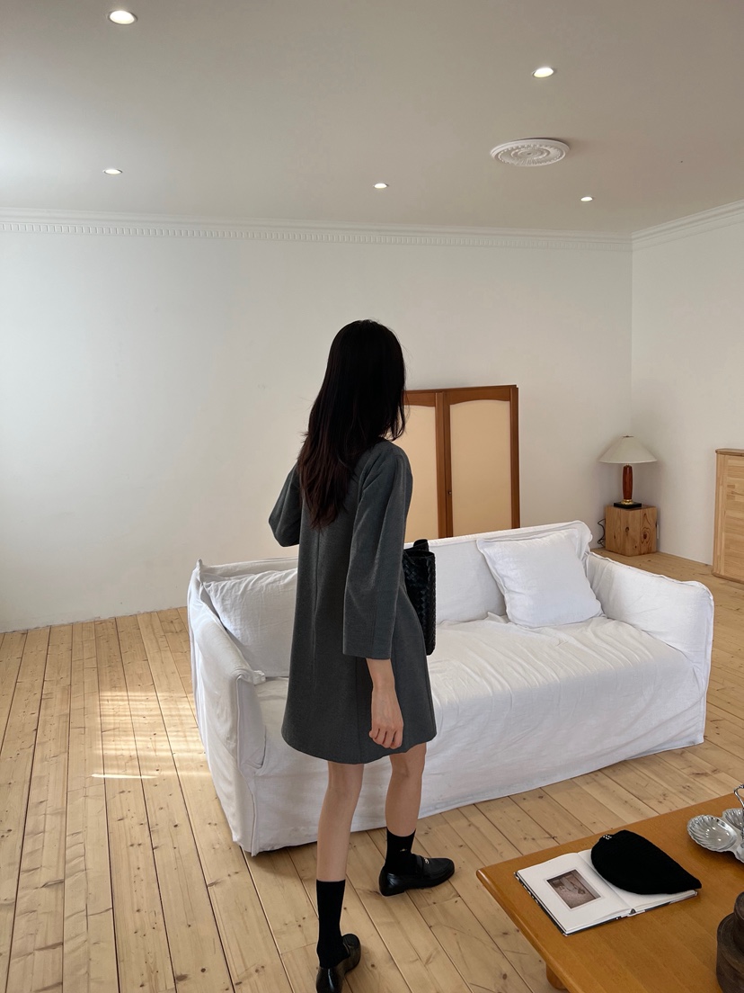ME MO東大門㊣直郵女裝新款時尚真品25秋冬熱賣連衣裙泡泡袖ME MO連衣裙