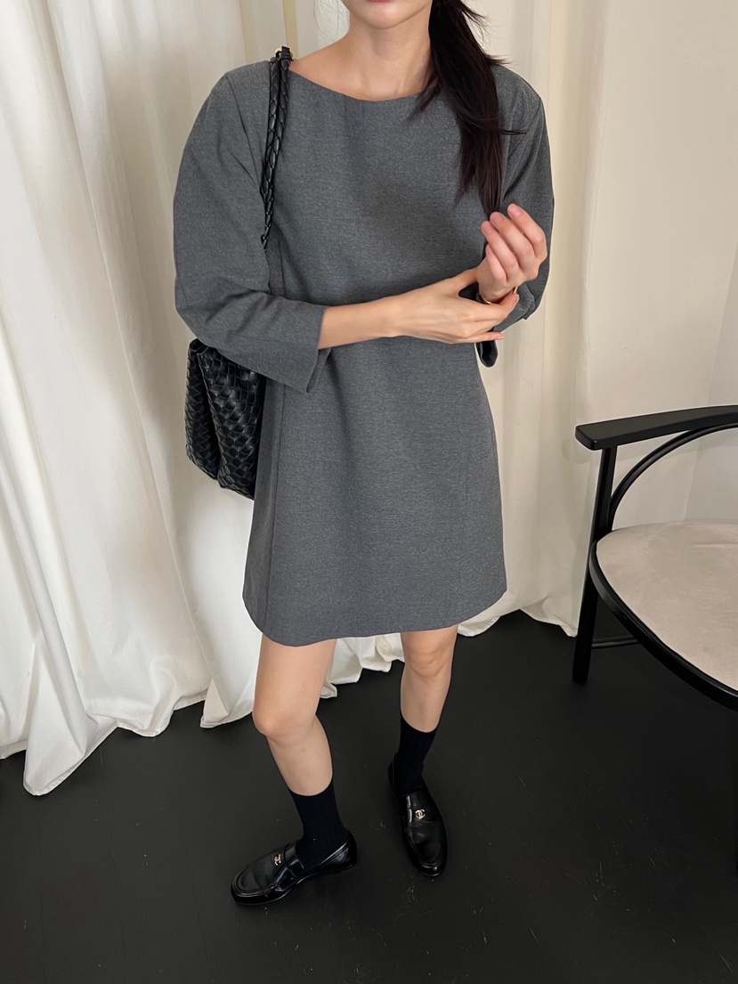 ME MO東大門㊣直郵女裝新款時尚真品25秋冬熱賣連衣裙泡泡袖ME MO連衣裙