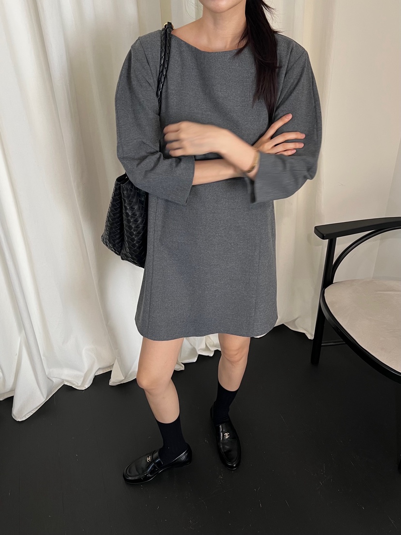 ME MO東大門㊣直郵女裝新款時尚真品25秋冬熱賣連衣裙泡泡袖ME MO連衣裙