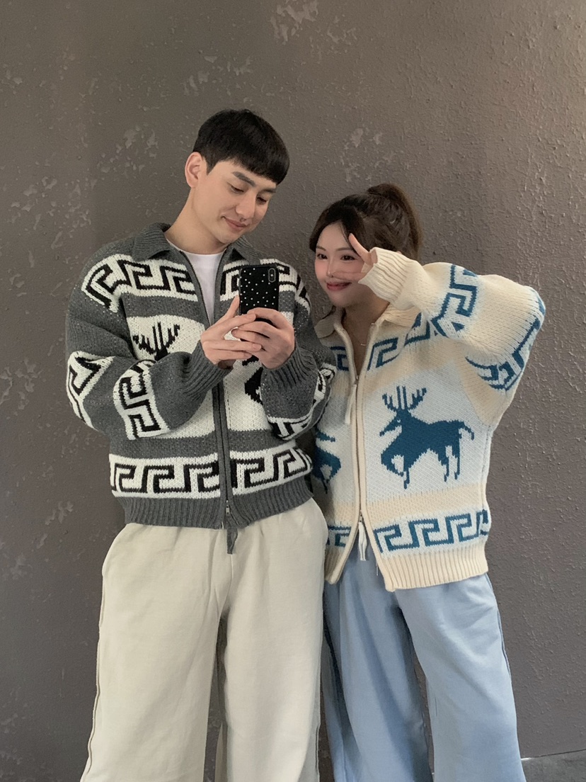 OURWAVE/OUR ROOM東大門㊣實拍女裝新品真品推薦針織衫拉鏈Our Wave/Our Room針織衫