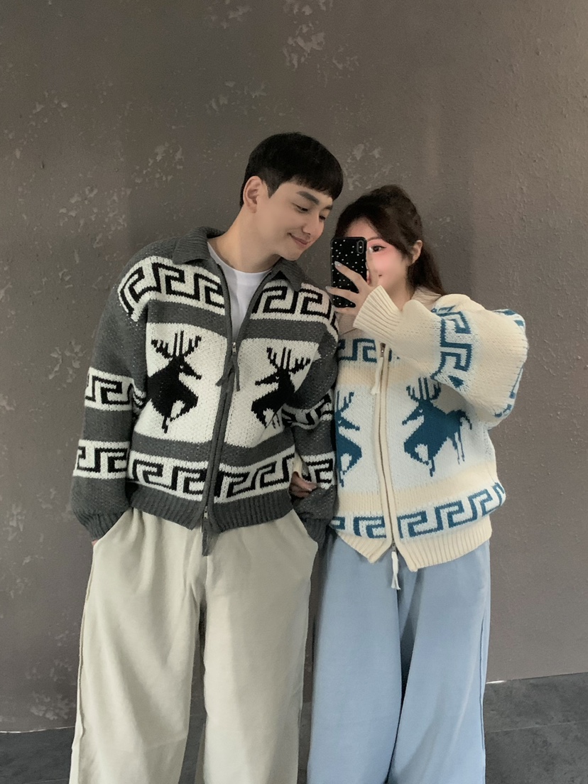 OURWAVE/OUR ROOM東大門㊣實拍女裝新品真品推薦針織衫拉鏈Our Wave/Our Room針織衫