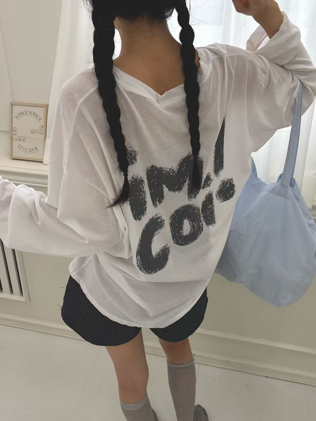 ONTHEMOOD韓國直郵㊣女士新品人氣25秋冬休閑推薦時尚長袖T恤RIPPLE長袖T恤