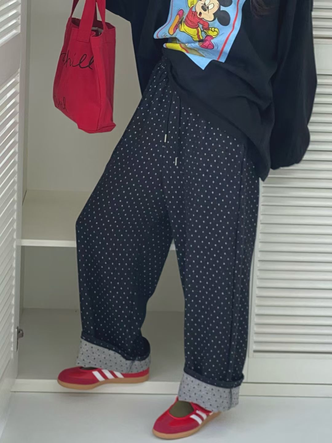 ONTHEMOOD韓國代購㊣女士新品推薦真品25秋冬休閑人氣休閑褲RIPPLE休閑褲