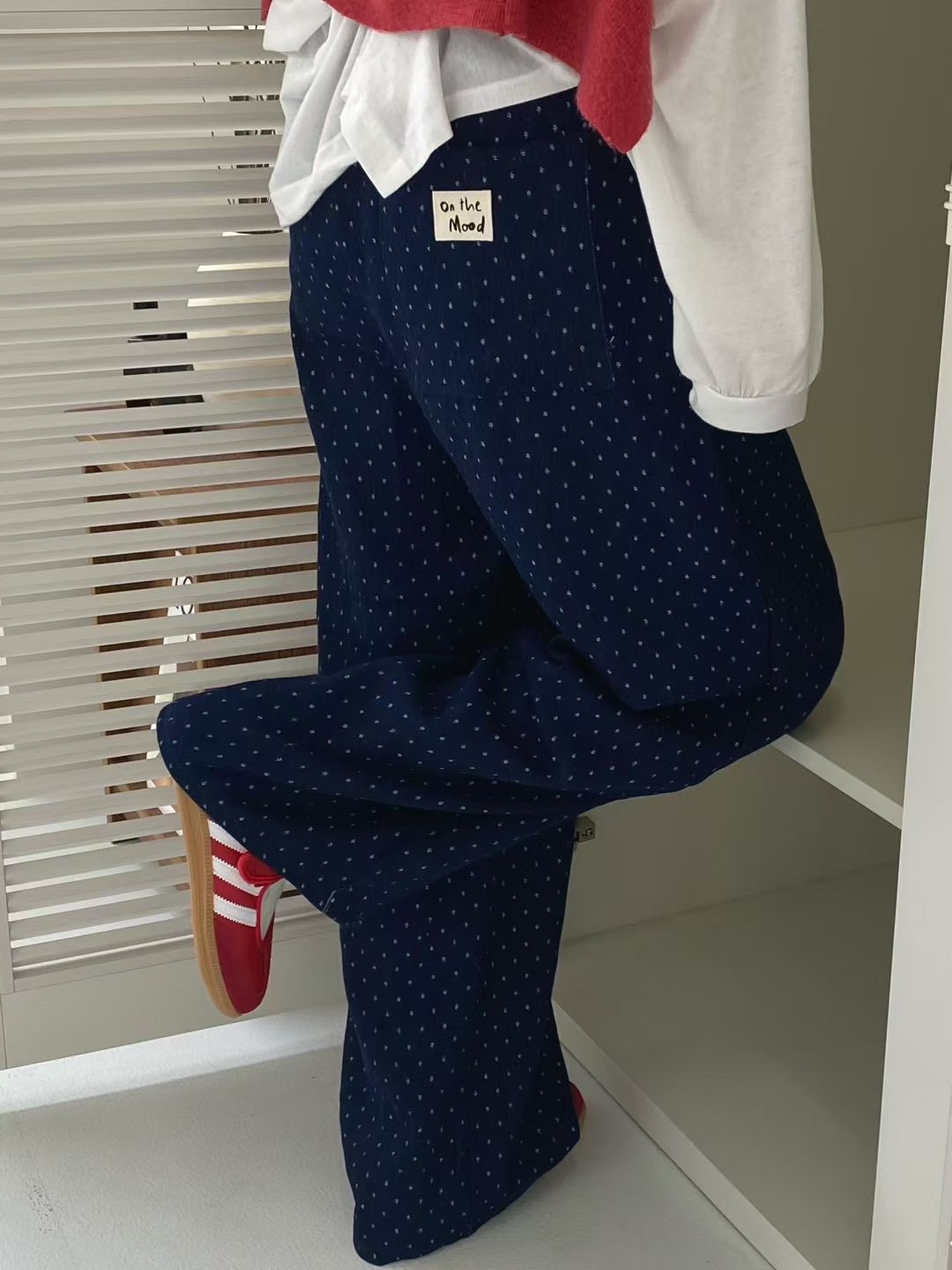 ONTHEMOOD韓國代購㊣女士新品推薦真品25秋冬休閑人氣休閑褲RIPPLE休閑褲