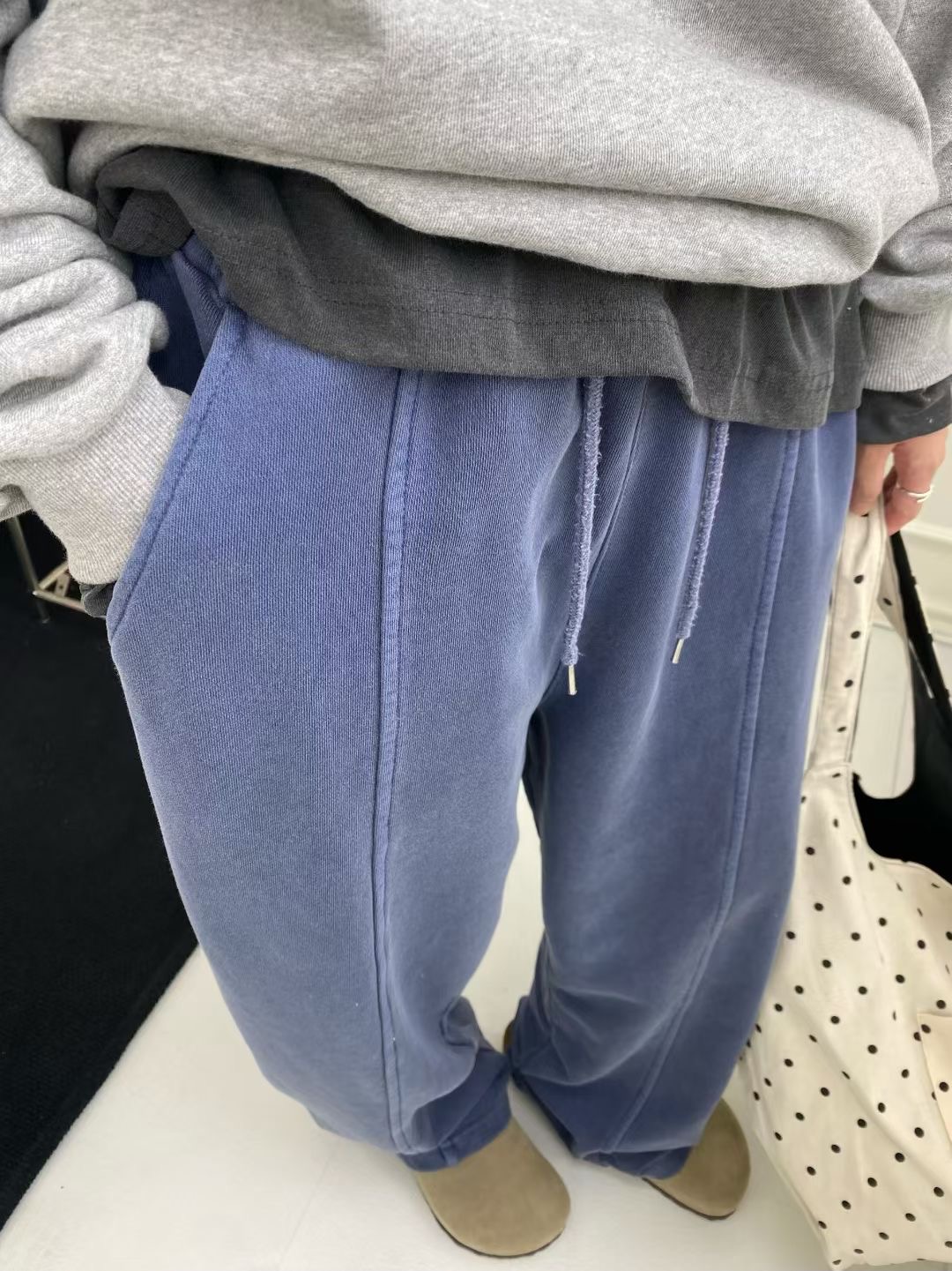ONTHEMOOD韓國直郵㊣女士新品時尚熱賣人氣真品職業推薦休閑褲RIPPLE休閑褲圖色2