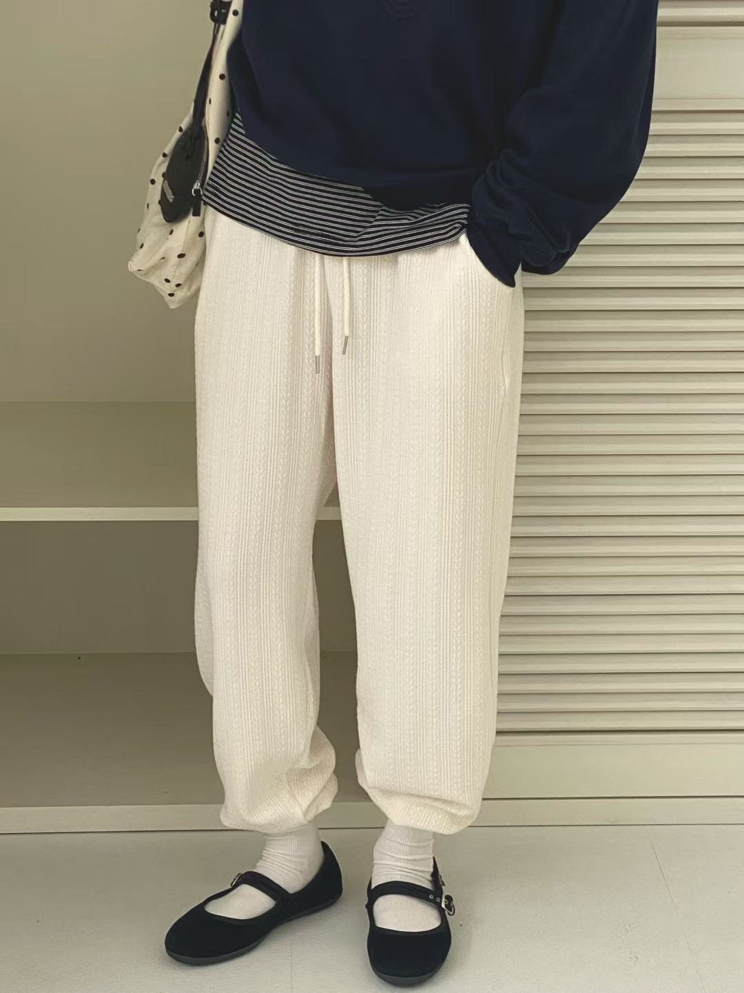 ONTHEMOOD東大門㊣直郵女士新品人氣休閑熱賣真品推薦休閑褲RIPPLE休閑褲圖色1