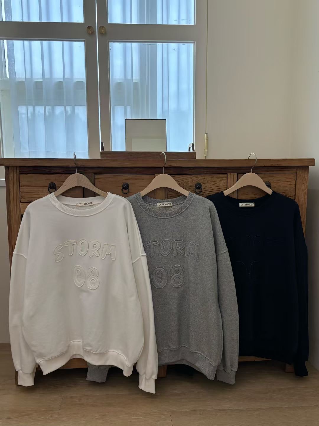 ONTHEMOOD東大門㊣直郵女士新款25秋冬真品職業衛衣不含內搭RIPPLE衛衣