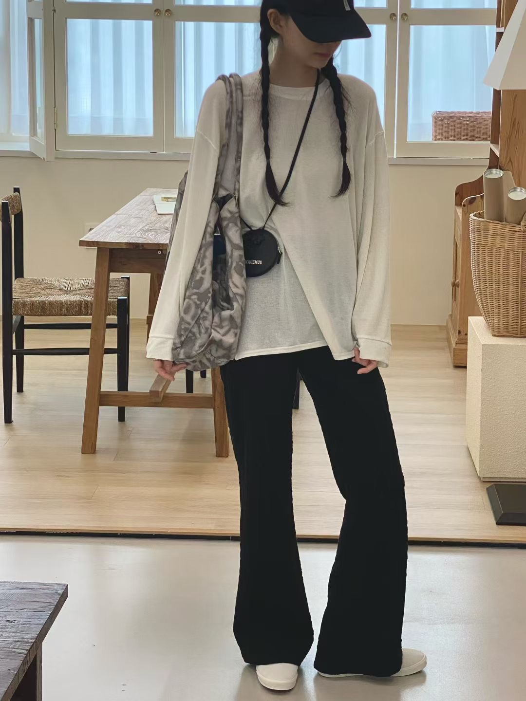 ONTHEMOOD韓國代購㊣女裝新品時尚25秋冬推薦人氣真品休閑褲RIPPLE休閑褲圖色3