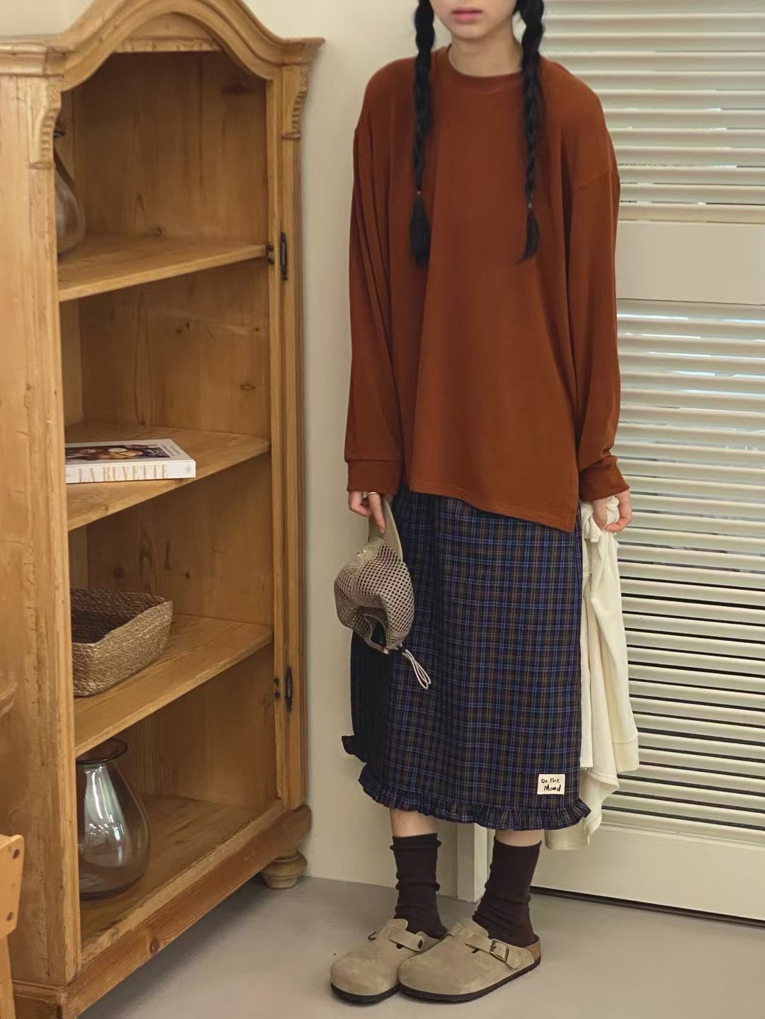 ONTHEMOOD東大門㊣代購女裝新品休閑25秋冬推薦人氣長袖T恤RIPPLE長袖T恤圖色3
