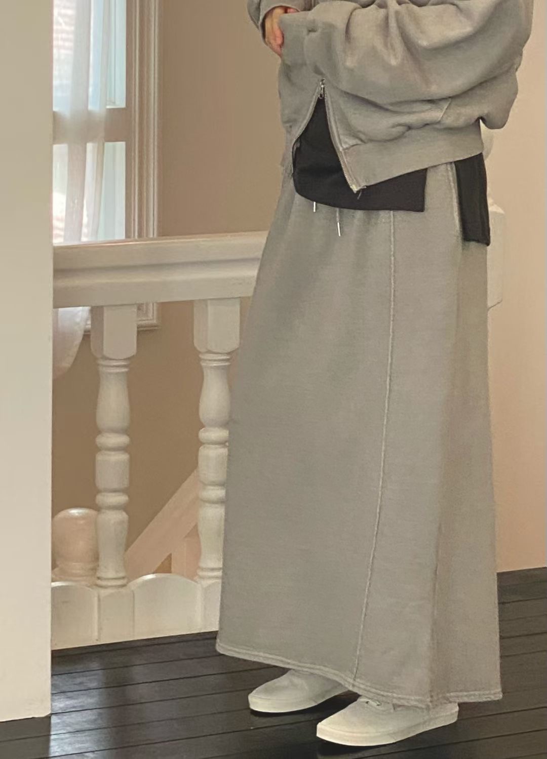 ONTHEMOOD東大門㊣代購女裝新品25秋冬推薦休閑真品時尚長裙RIPPLE長裙