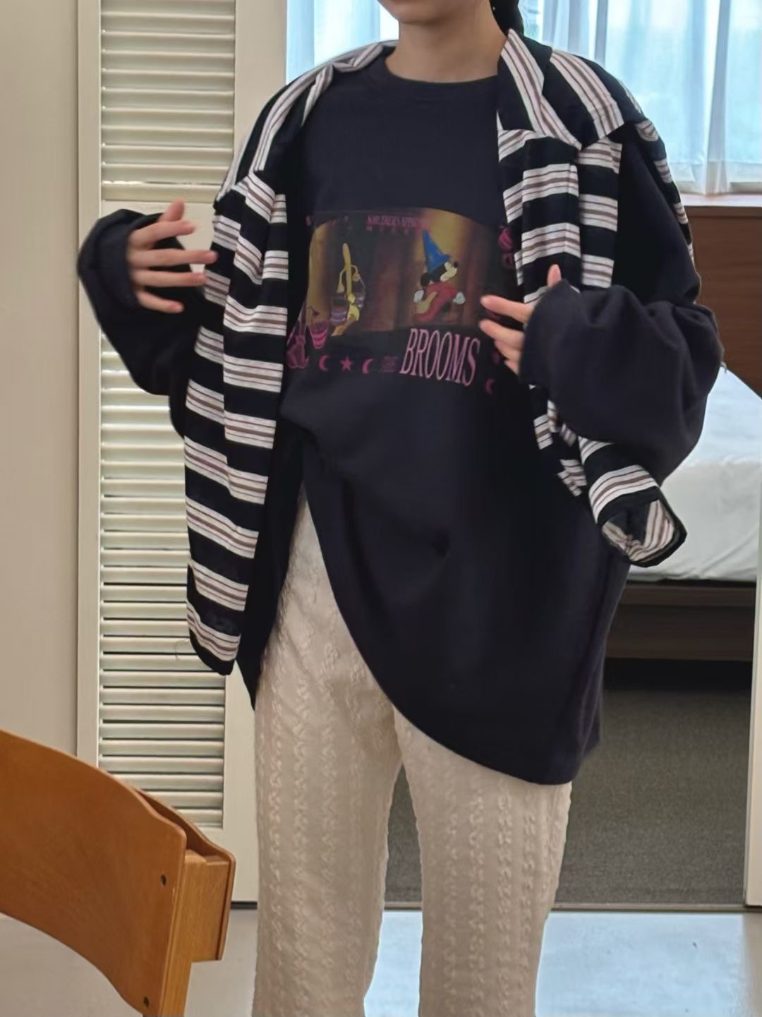 ONTHEMOOD韓國直郵㊣女裝新款真品休閑人氣推薦衛衣不含披肩RIPPLE衛衣圖色2