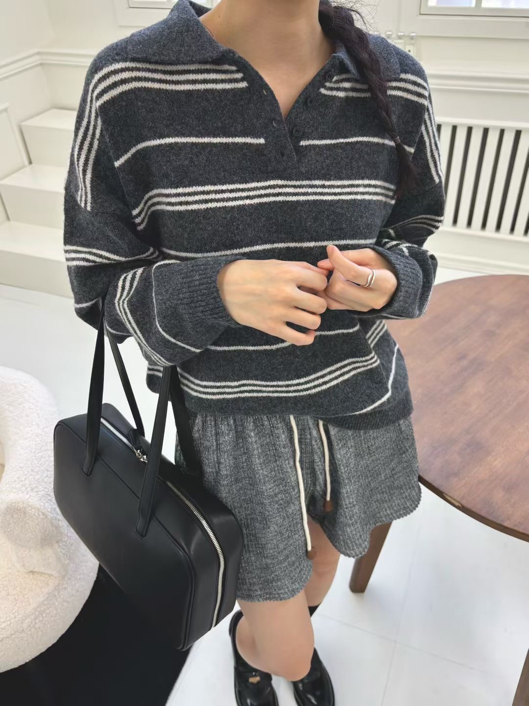 ONTHEMOOD東大門㊣實拍女士新品真品休閑25秋冬推薦人氣針織衫RIPPLE針織衫圖色3