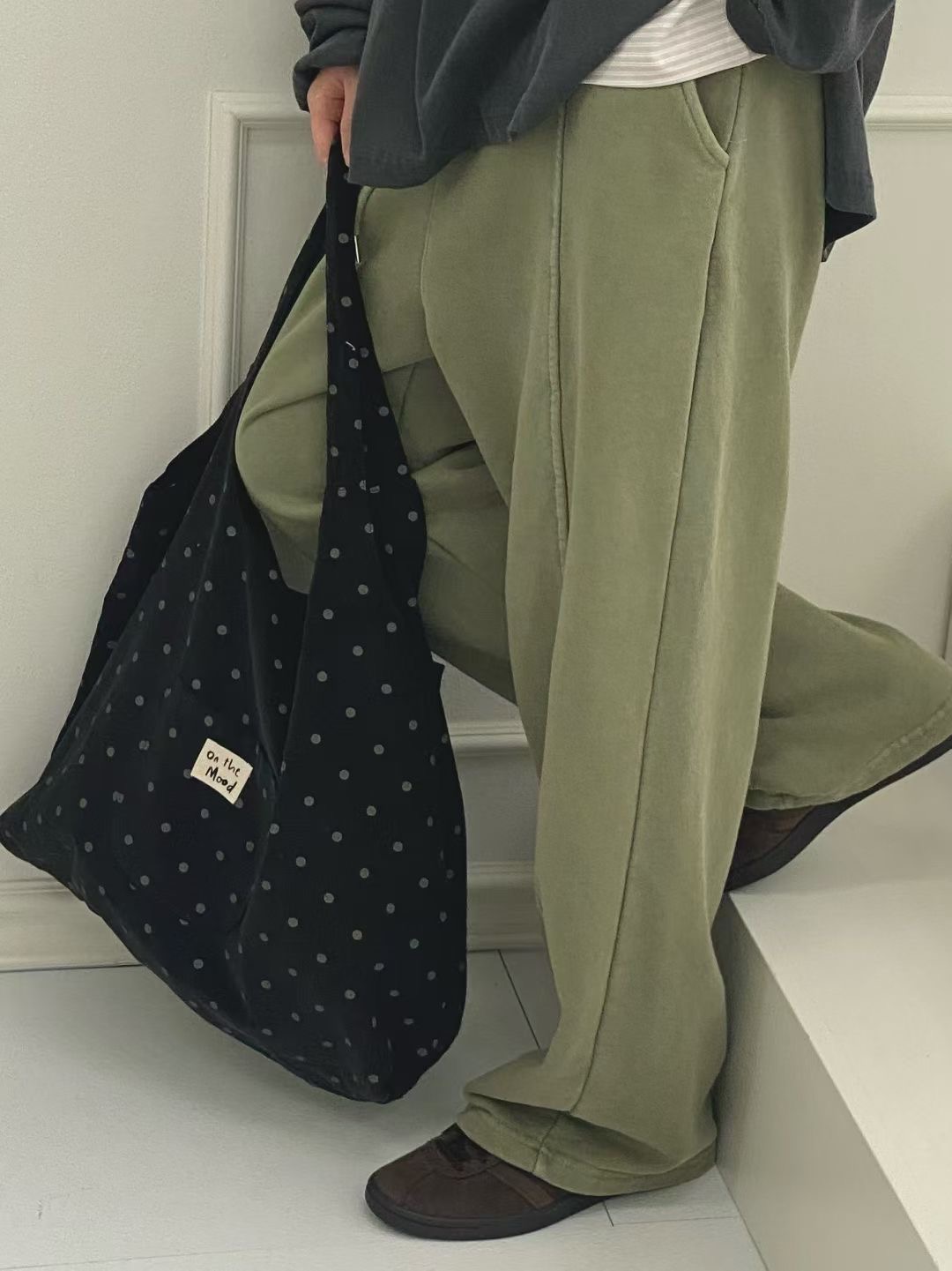 ONTHEMOOD東大門㊣代購女士新款25秋冬休閑推薦職業單肩斜跨包RIPPLE單肩/斜跨包圖色1