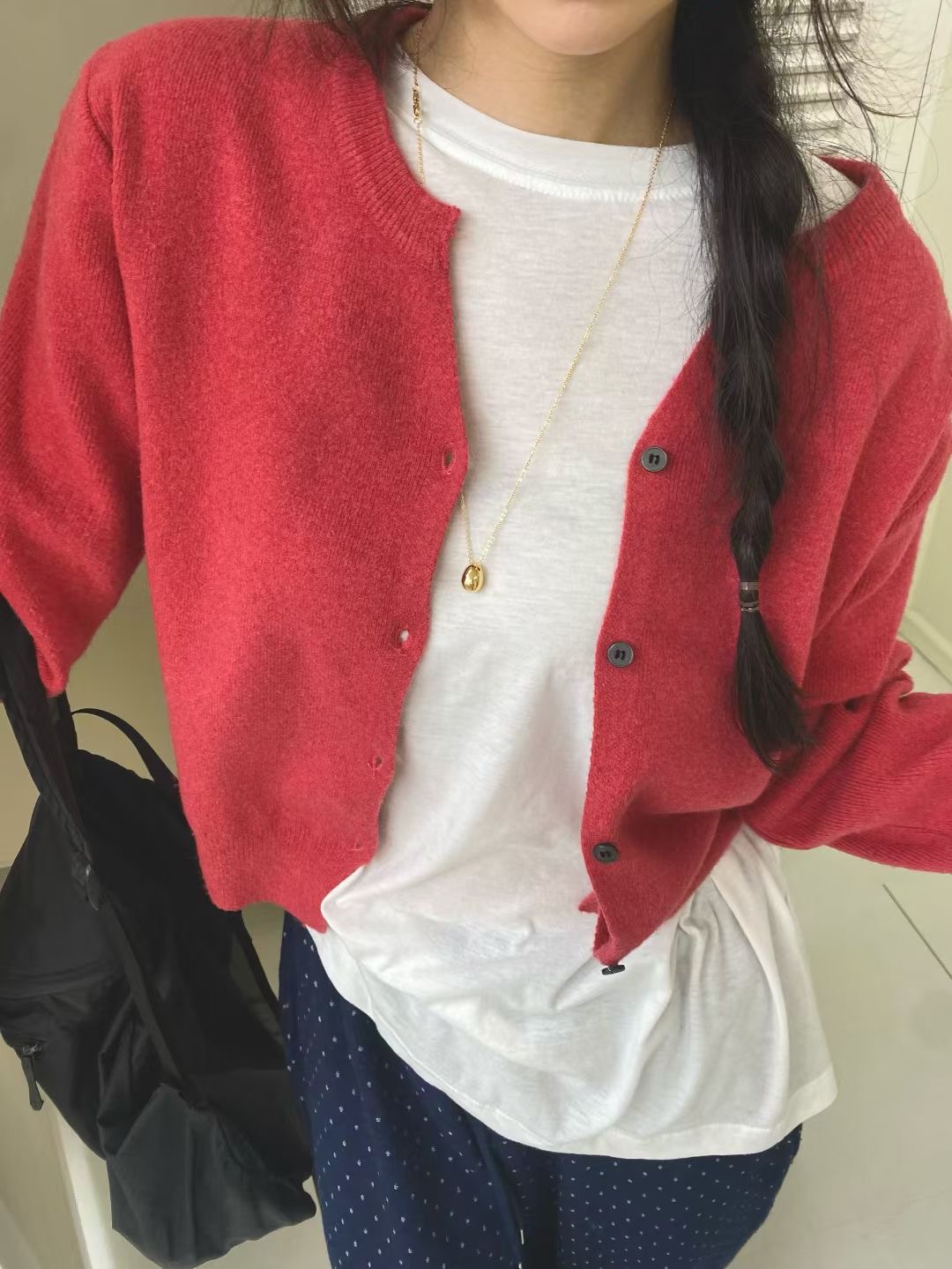 ONTHEMOOD韓國代購㊣女士新品熱賣人氣職業真品25秋冬針織衫RIPPLE針織衫圖色1
