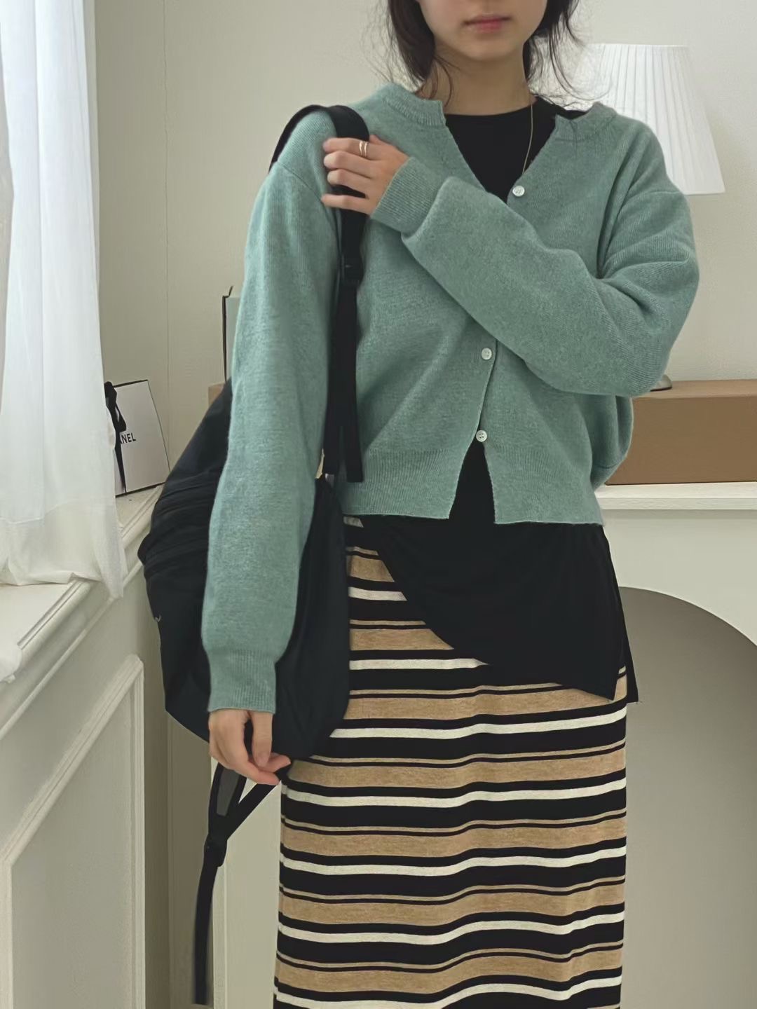 ONTHEMOOD韓國代購㊣女士新品熱賣人氣職業真品25秋冬針織衫RIPPLE針織衫圖色4