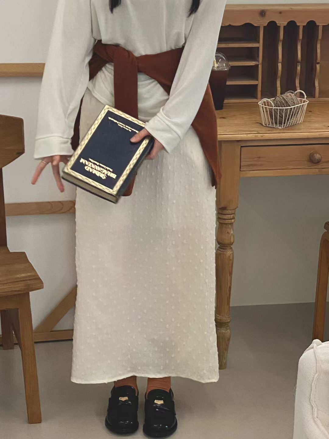 ONTHEMOOD東大門㊣代購女裝新品真品熱賣推薦人氣25秋冬長裙RIPPLE長裙圖色1