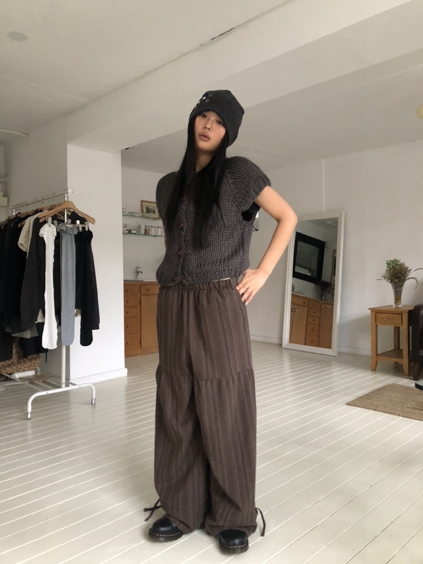 FLASH韓國代購㊣女裝新品推薦真品職業熱賣25秋冬針織衫手工FLASH針織衫