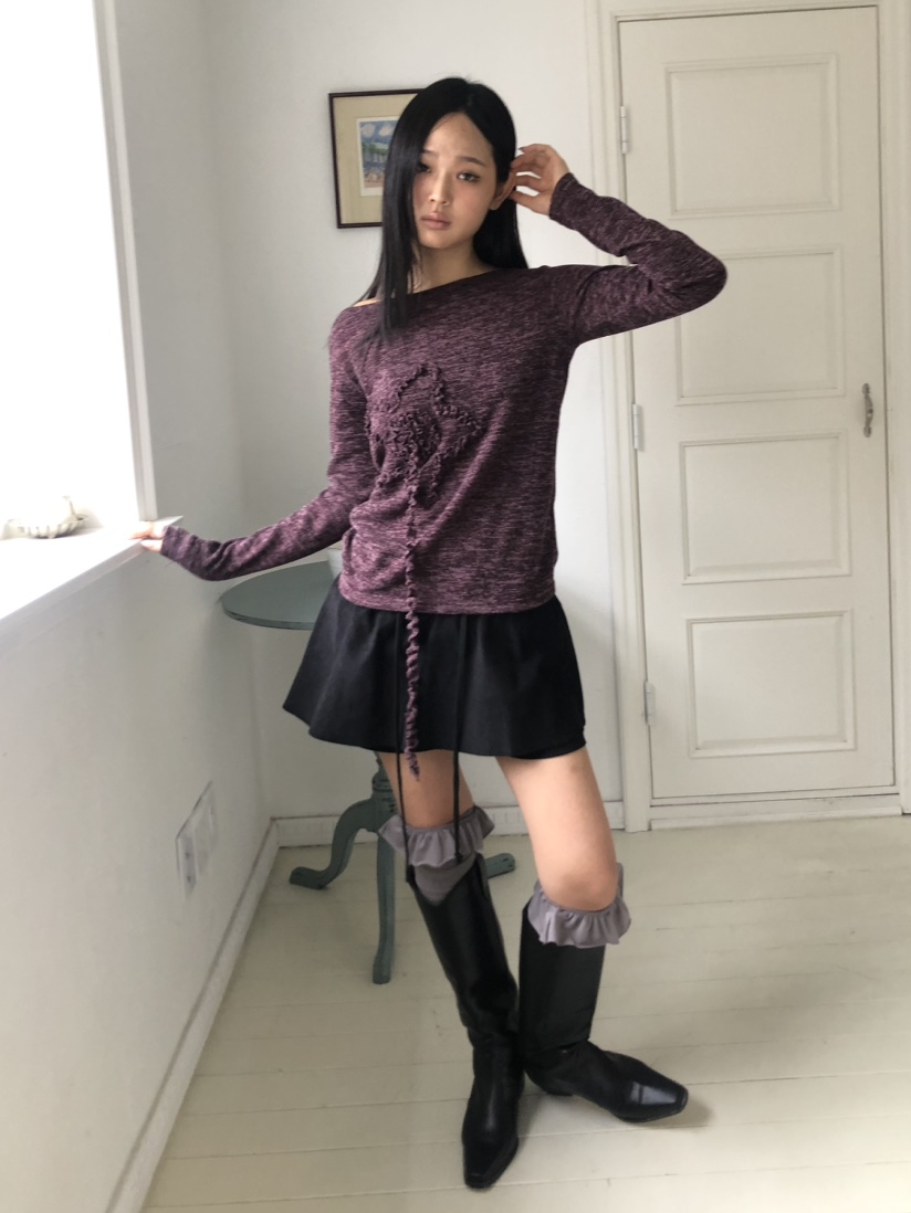 FLASH東大門㊣實拍女士新款人氣真品時尚休閑職業25秋冬短裙喇叭FLASH短裙