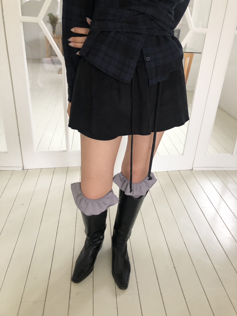 FLASH東大門㊣實拍女士新款人氣真品時尚休閑職業25秋冬短裙喇叭FLASH短裙