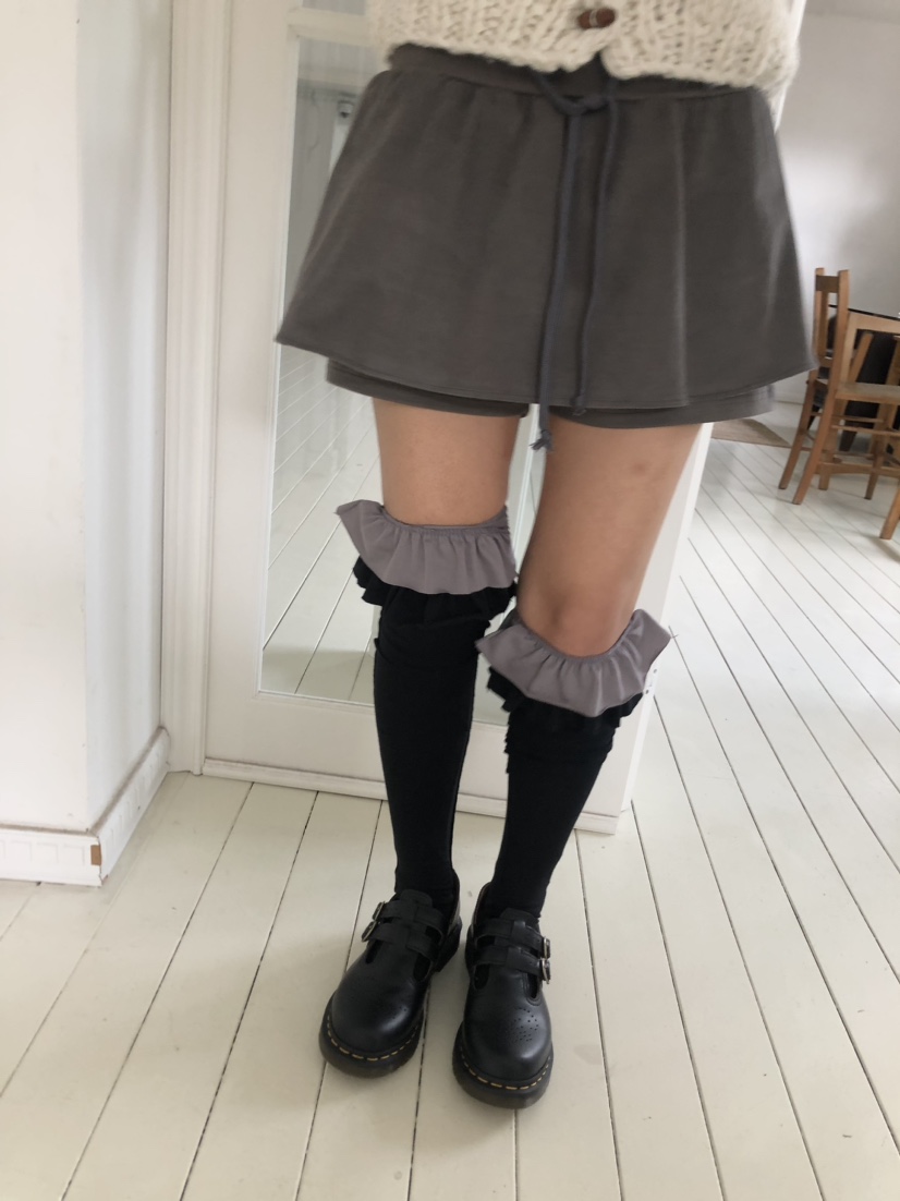 FLASH東大門㊣實拍女士新款人氣真品時尚休閑職業25秋冬短裙喇叭FLASH短裙圖色1