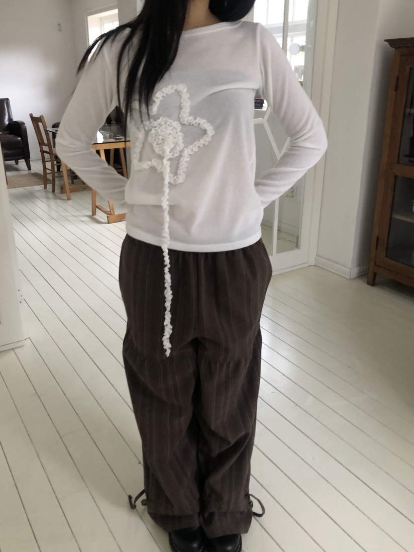 FLASH東大門㊣實拍女士新品人氣真品25秋冬休閑推薦長袖T恤FLASH長袖T恤