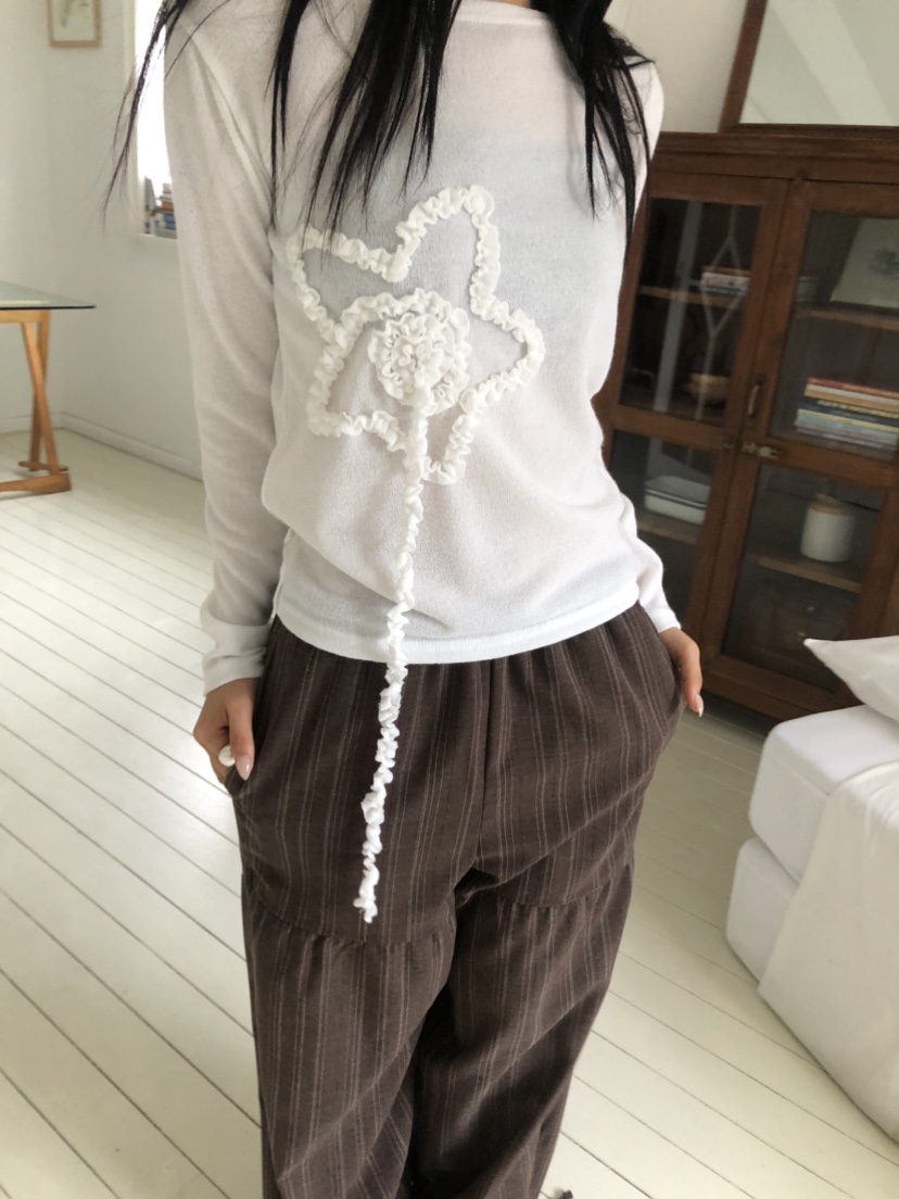 FLASH東大門㊣實拍女士新品人氣真品25秋冬休閑推薦長袖T恤FLASH長袖T恤