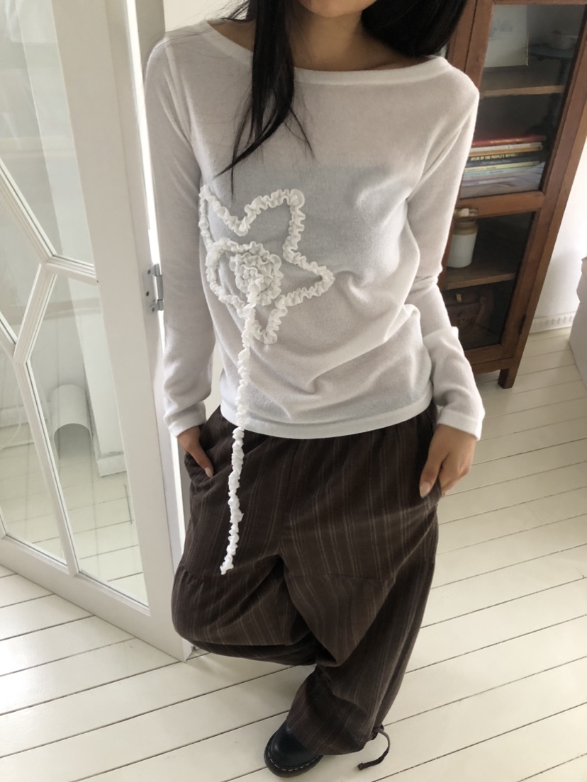 FLASH東大門㊣實拍女士新品人氣真品25秋冬休閑推薦長袖T恤FLASH長袖T恤圖色1