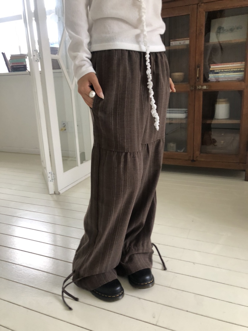 FLASH韓國直郵㊣女士新品人氣休閑推薦25秋冬職業休閑褲寬松FLASH休閑褲