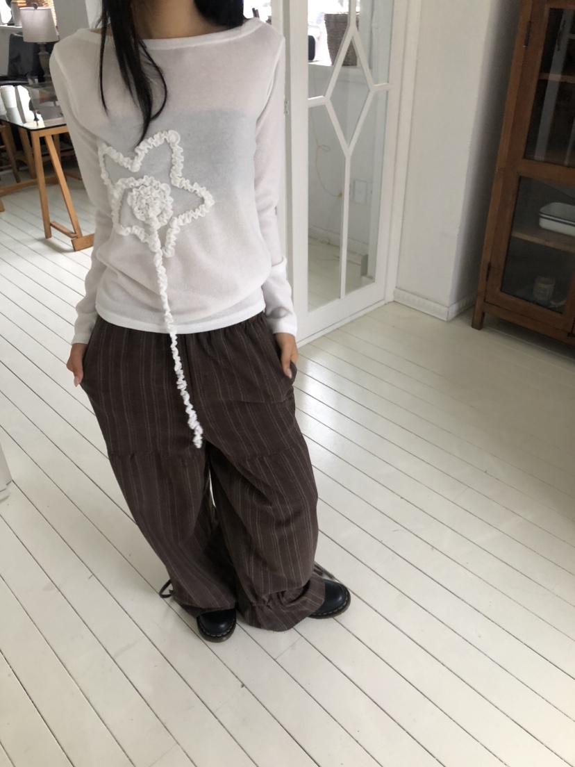 FLASH韓國直郵㊣女士新品人氣休閑推薦25秋冬職業休閑褲寬松FLASH休閑褲