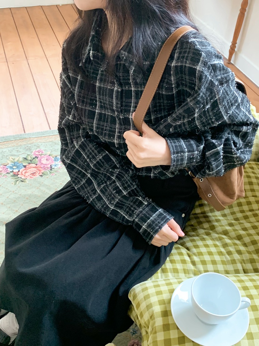 BEFORE SUNRISE韓國代購㊣女士新品25秋冬人氣職業襯衫蕾絲衫BEFORE SUNRISE襯衫/蕾絲衫