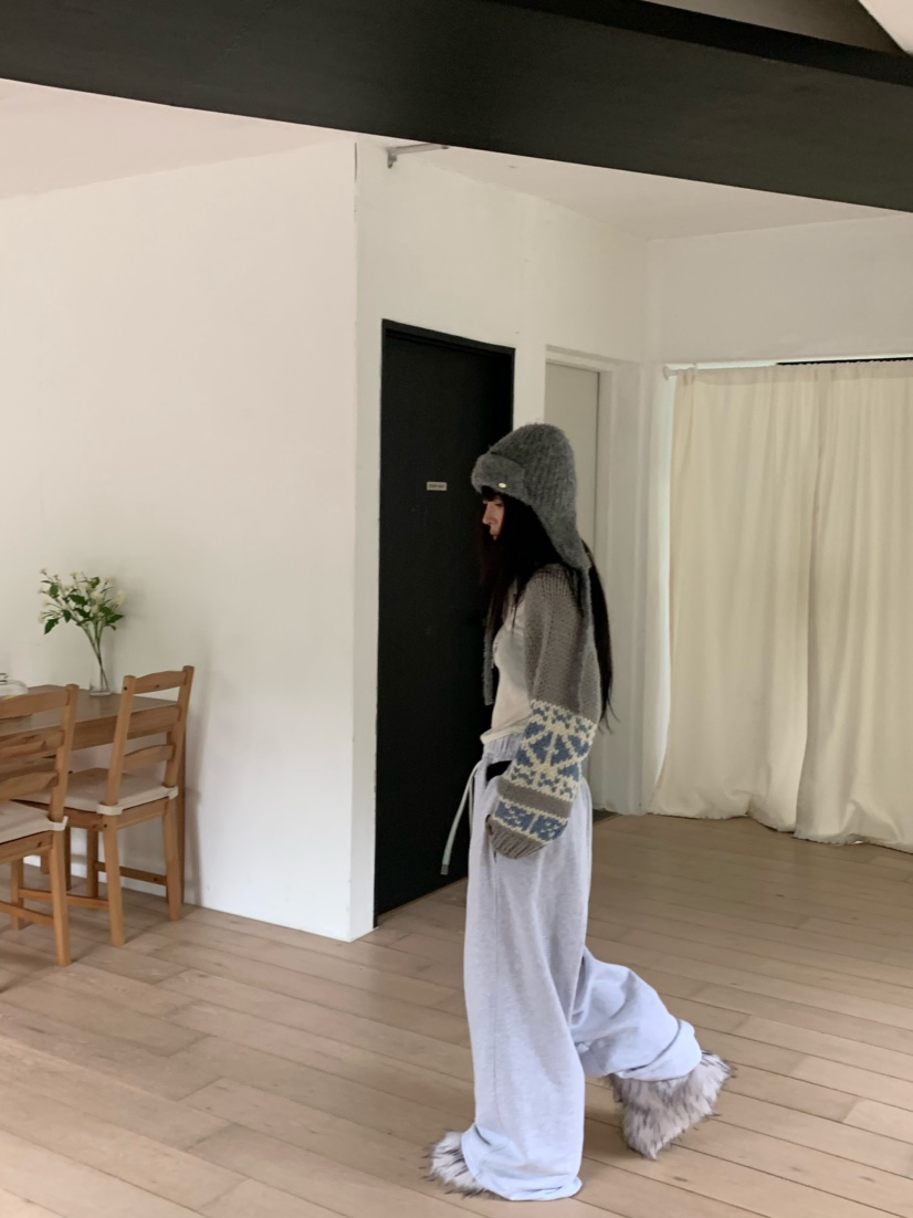 VIRKIN東大門㊣代購女士新品人氣推薦針織衫手工針織兩面可穿VIRKIN針織衫