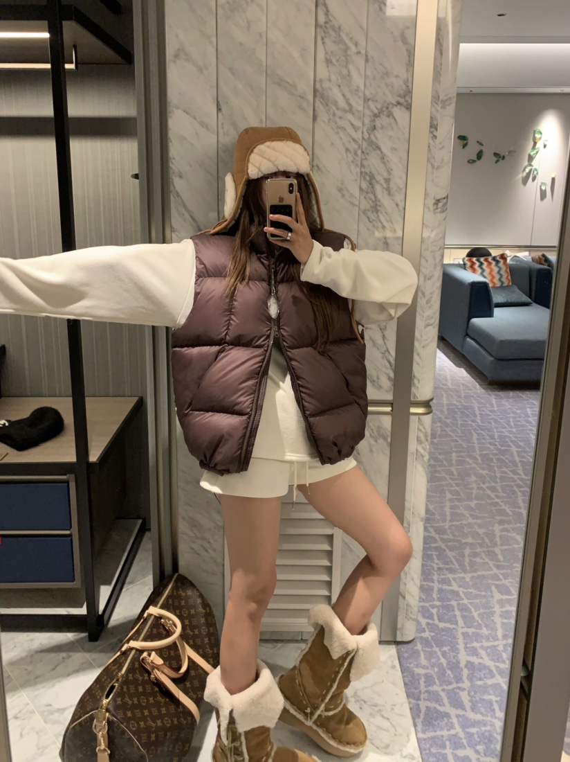 VIRKIN東大門㊣代購女士新品時尚熱賣真品休閑推薦25秋冬馬甲絨VIRKIN馬甲