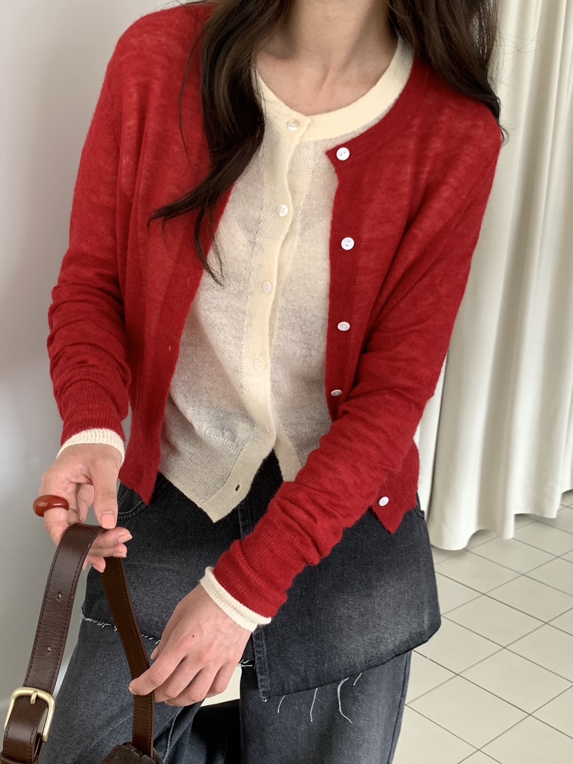 STRAWBERRY東大門㊣實拍女裝新款休閑25秋冬真品職業針織衫STRAWBERRY針織衫