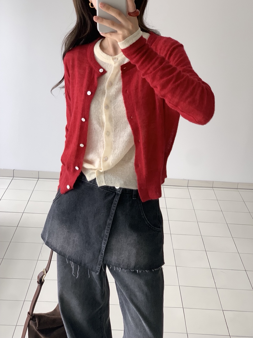 STRAWBERRY東大門㊣實拍女裝新款休閑25秋冬真品職業針織衫STRAWBERRY針織衫