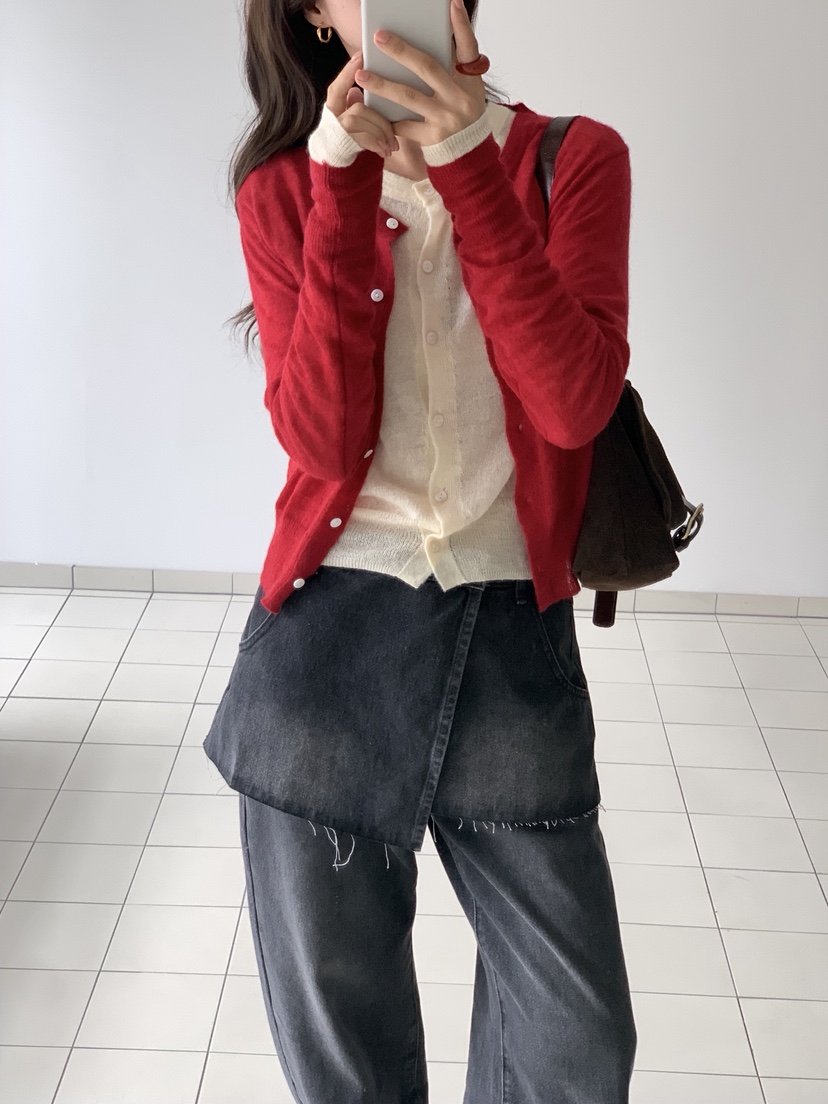 STRAWBERRY東大門㊣實拍女裝新款休閑25秋冬真品職業針織衫STRAWBERRY針織衫