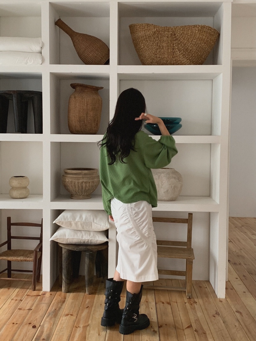 MOSMOS韓國直郵㊣女裝新品休閑職業熱賣時尚25秋冬真品長袖T恤MOSMOS長袖T恤