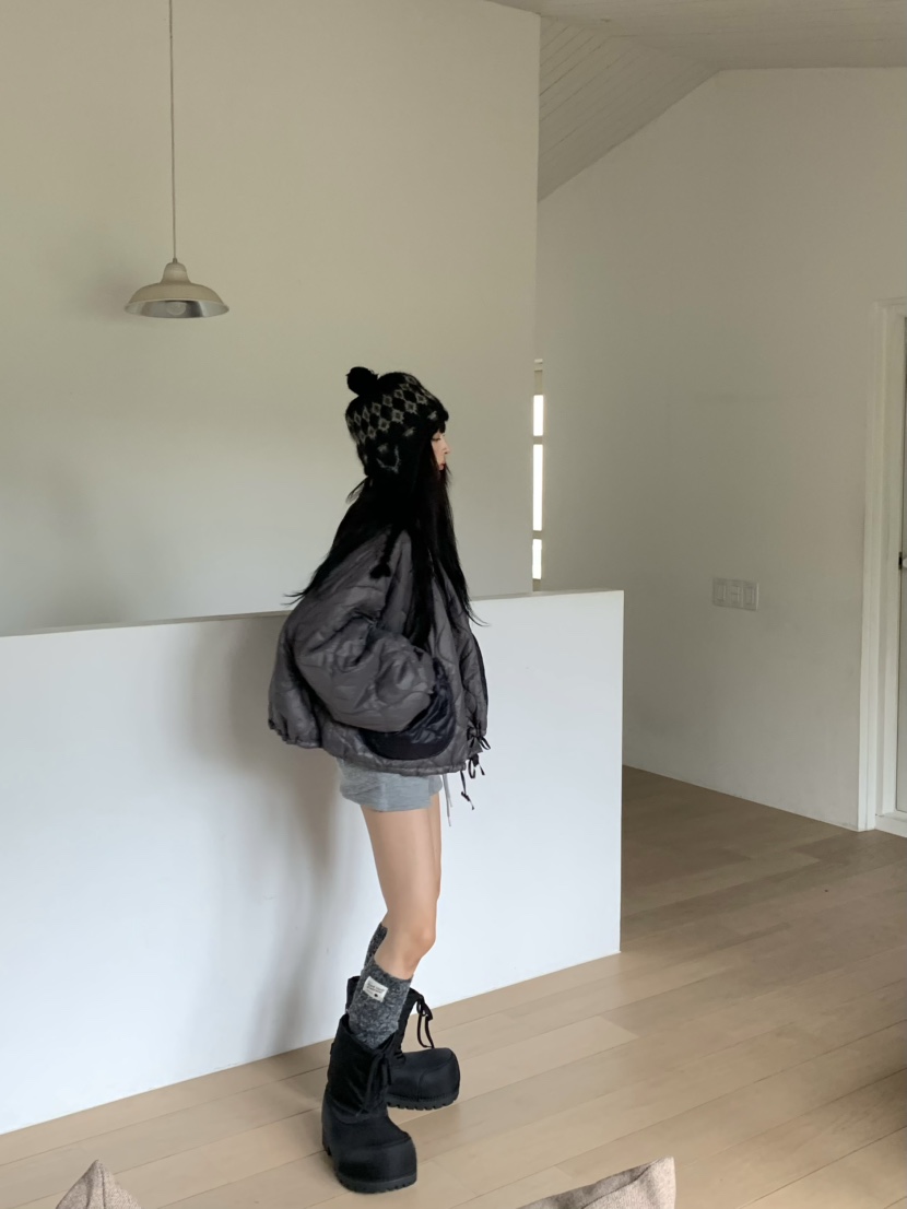 VIRKIN東大門㊣直郵女士新款時尚推薦25秋冬短款棉服兩面穿VIRKIN短款棉服