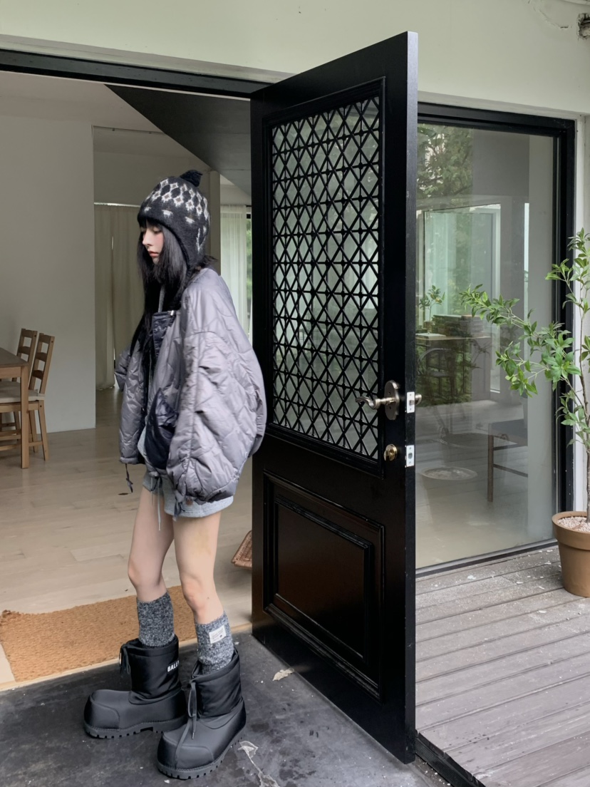 VIRKIN東大門㊣直郵女士新款時尚推薦25秋冬短款棉服兩面穿VIRKIN短款棉服