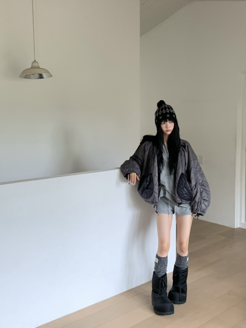 VIRKIN東大門㊣直郵女士新款時尚推薦25秋冬短款棉服兩面穿VIRKIN短款棉服