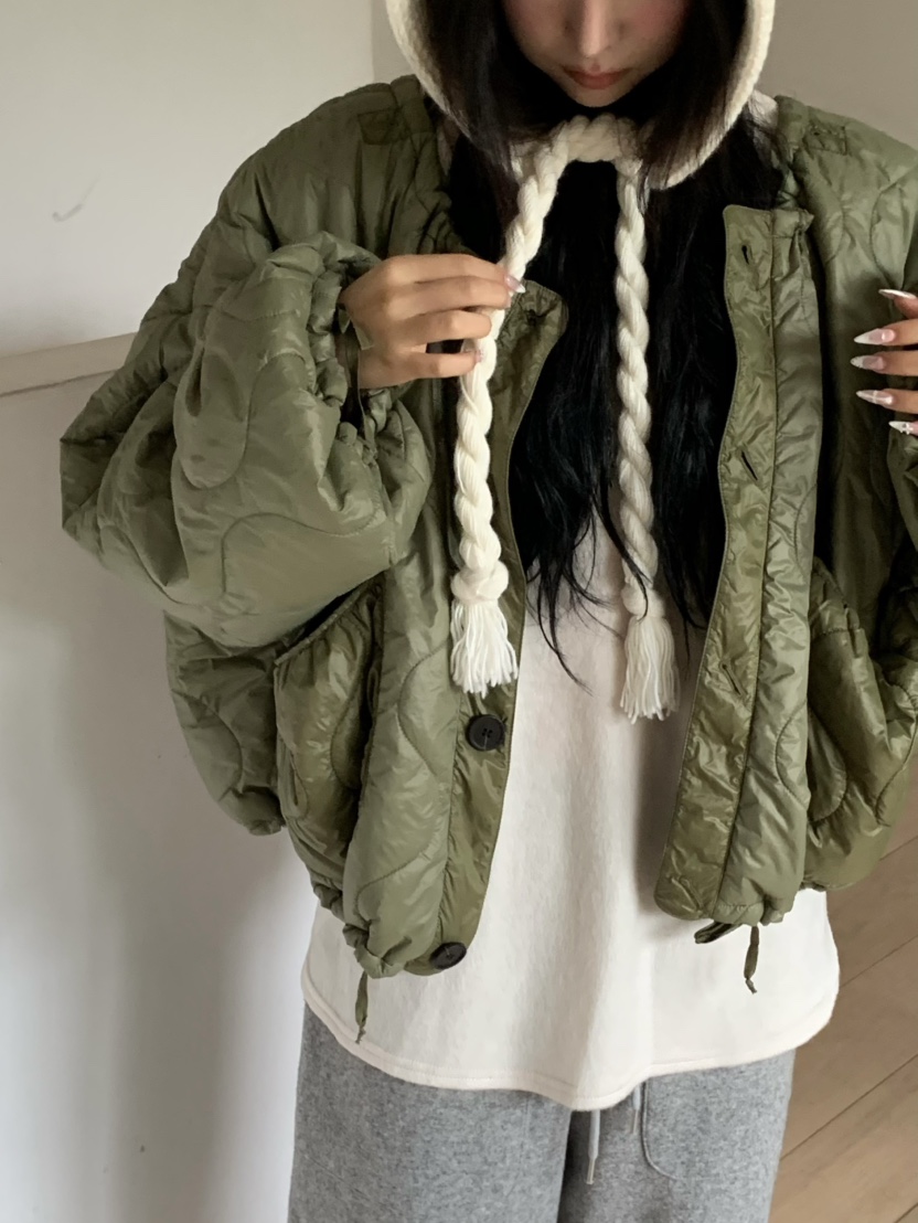 VIRKIN東大門㊣直郵女士新款時尚推薦25秋冬短款棉服兩面穿VIRKIN短款棉服