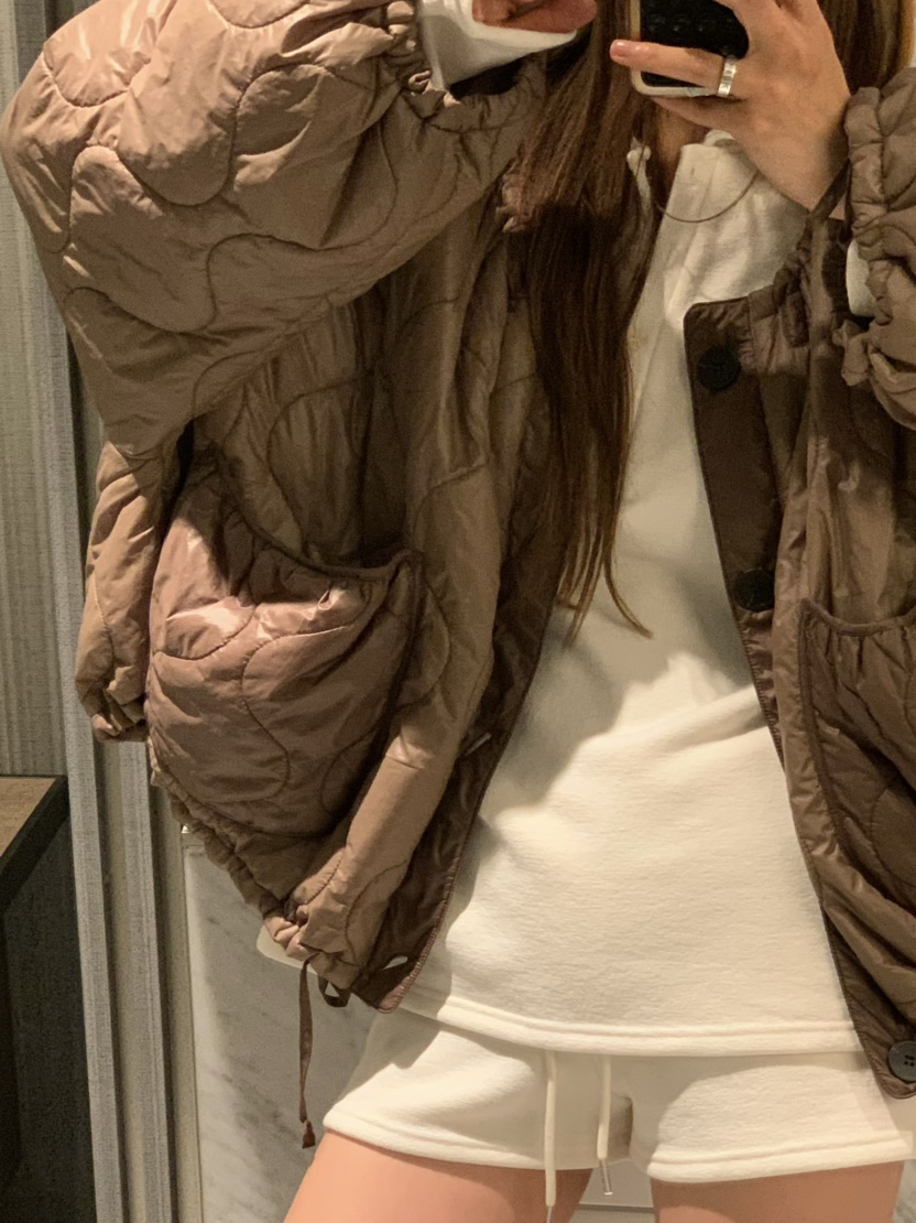 VIRKIN東大門㊣直郵女士新款時尚推薦25秋冬短款棉服兩面穿VIRKIN短款棉服
