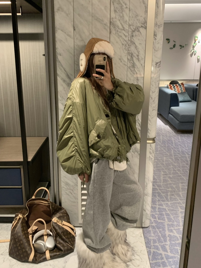 VIRKIN東大門㊣直郵女士新款時尚推薦25秋冬短款棉服兩面穿VIRKIN短款棉服