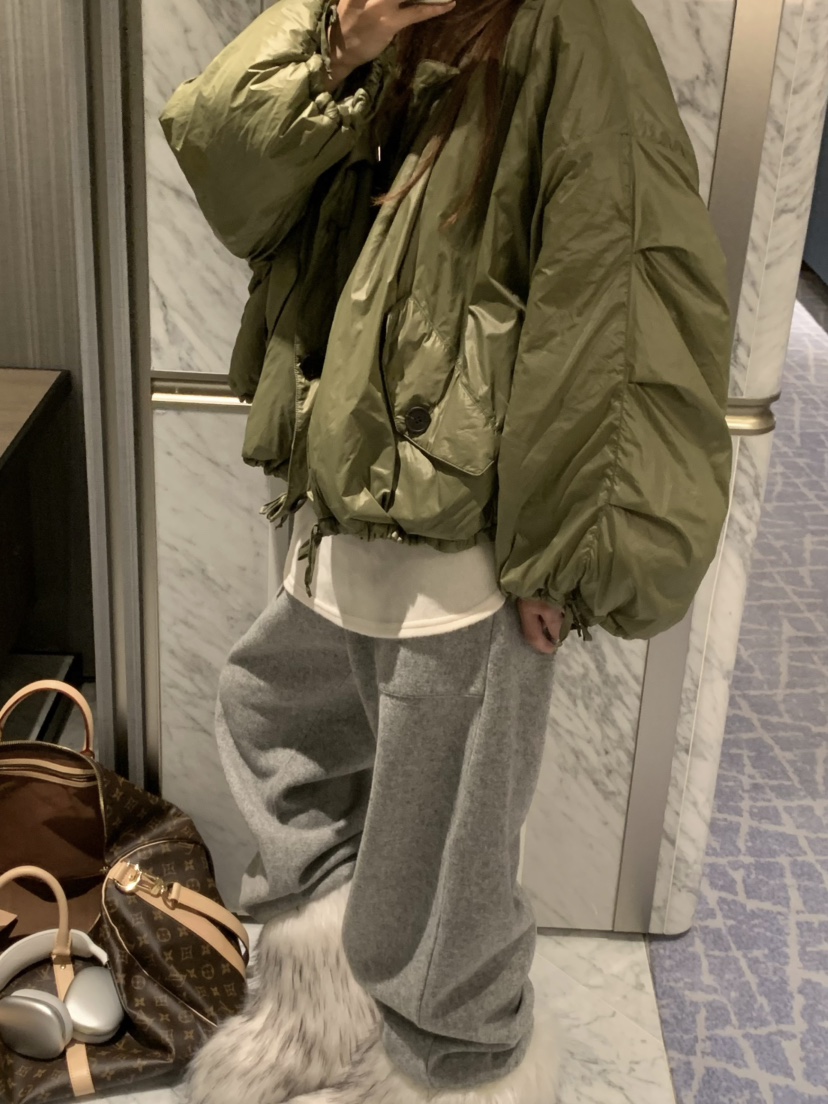 VIRKIN東大門㊣直郵女士新款時尚推薦25秋冬短款棉服兩面穿VIRKIN短款棉服