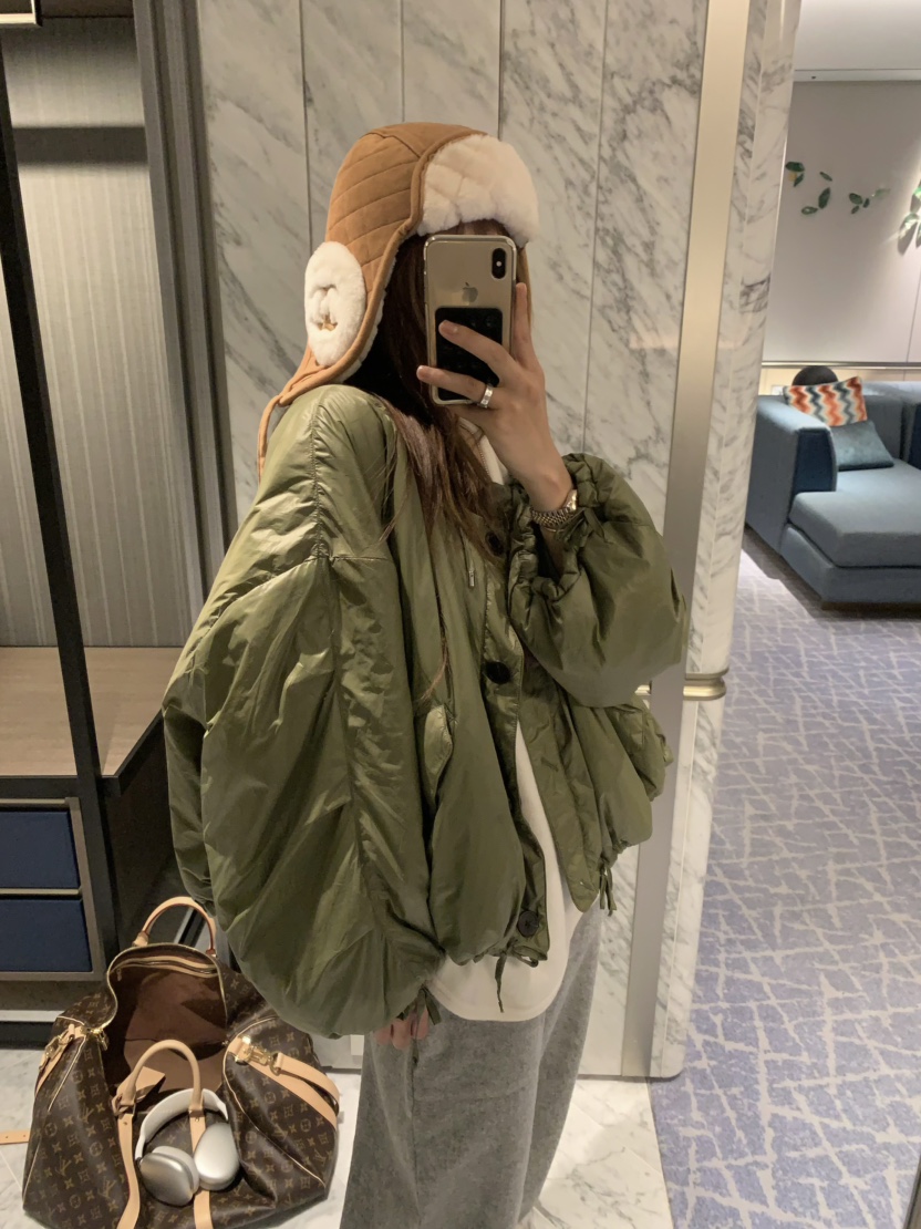 VIRKIN東大門㊣直郵女士新款時尚推薦25秋冬短款棉服兩面穿VIRKIN短款棉服